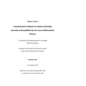 Master thesis saarland